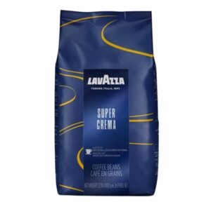 Lavazza Super Crema  – مزيج أرابيكا وروبوستا لتحميص غني وقوام كريمي 1 كيلو جرام
