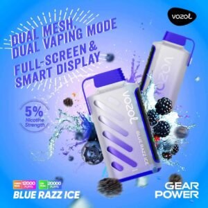 Vozol 20K Puff BlueRazz Ice 5%