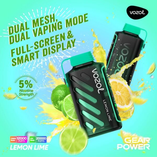Vozol 20K Puff Lemon Lime 5%