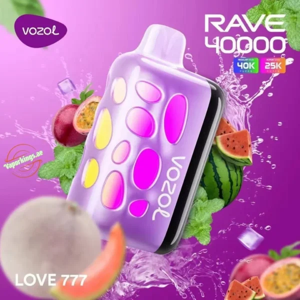 VOZOL RAVE 40K Love 777 5% Nic