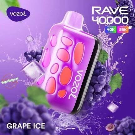 VOZOL RAVE 40K Grape Ice 5% Nic