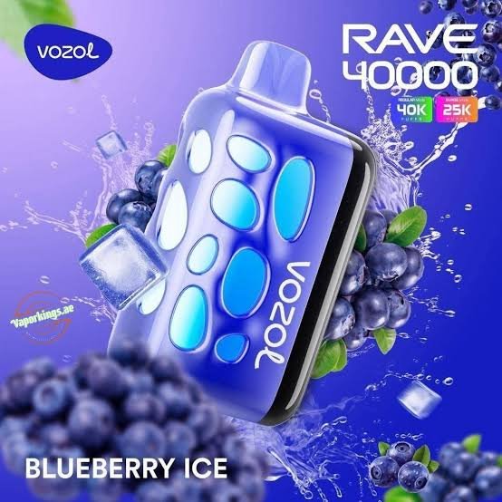 VOZOL RAVE 40K BlueBerry Ice 5% Nic