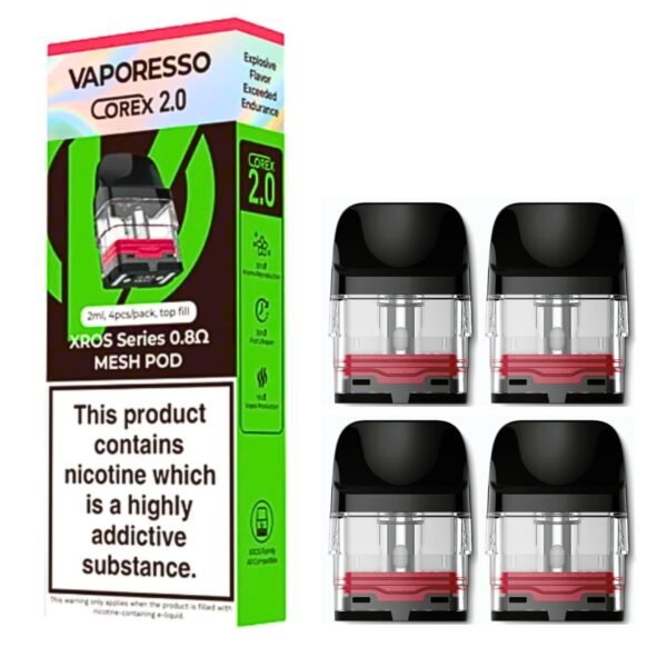 VAPORESSO XROS REPLACEMENT PODS 0.8 ohm Mesh Pod