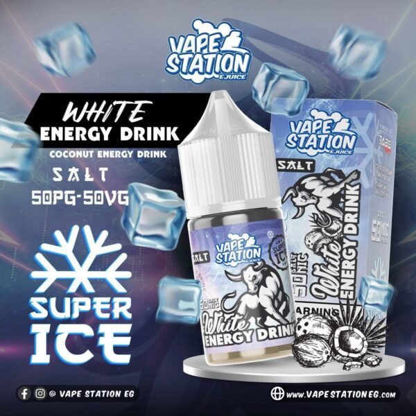 Vape Station Salt انيرجي جوز هند Super Ice | ڤيب ستيشن سولت
