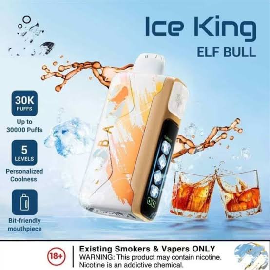 Elfbar Ice King 30K ELFBULL Disposable ريد بول