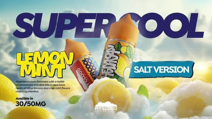MY CLOUD SUPER COOL LEMON MINT| ماي كلاود سوبر ايس ليمون نعناع