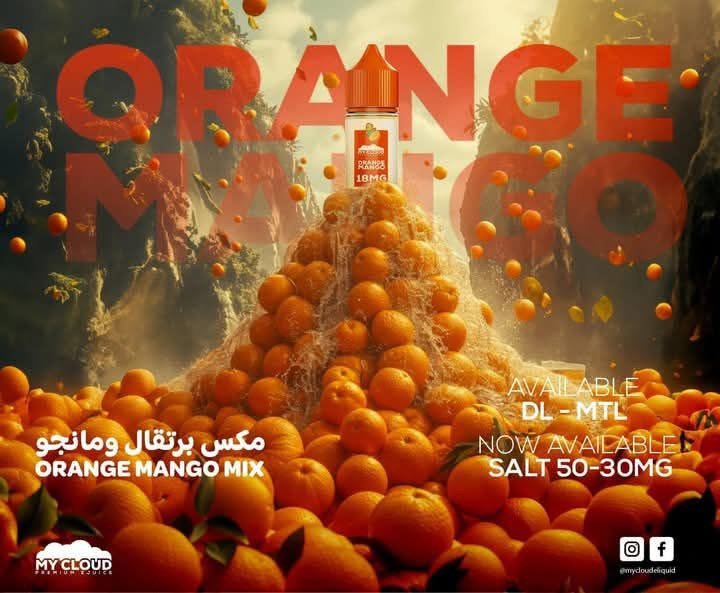 MY CLOUD ORANGE MANGO| ماي كلاود برتقال مانجا