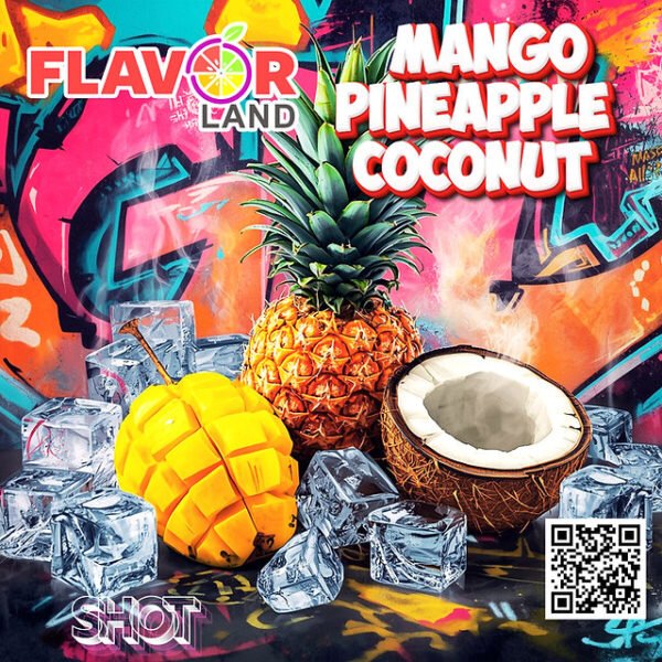 فليفور شوت Mango Pineapple coconut Fruit shot |مانجو اناناس جوز هند